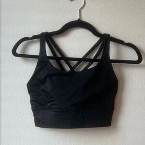 Lululemon Athletica Black Cross-Back Sports Bra